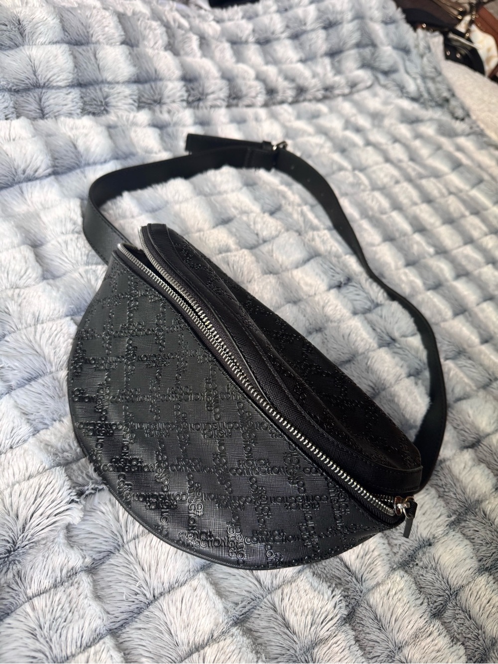 French Connections Black Crossbody Belt Bag - Women's Fashion